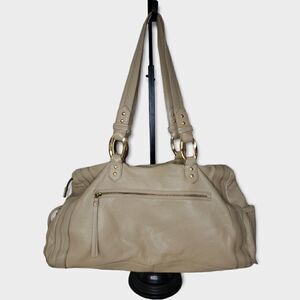 Sigrid Olsen Cream Pebble Leather Purse